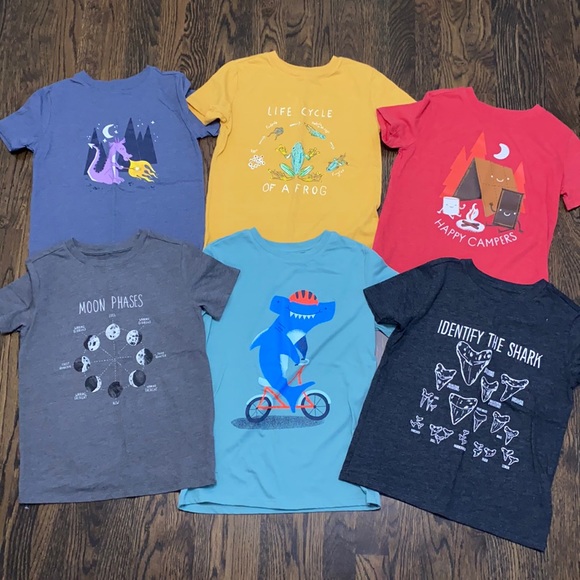 Cat & Jack Other - EUC Cat & Jack Boys Graphic Tees 6/7